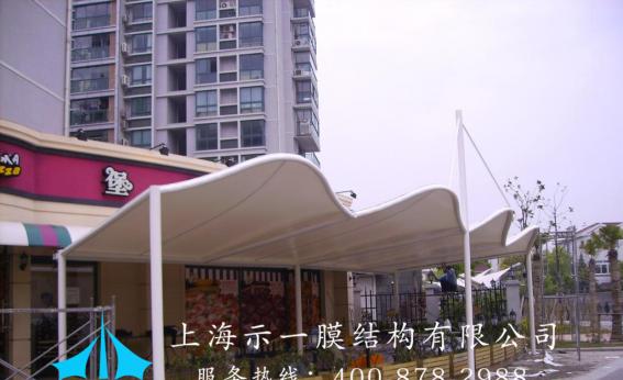 膜結(jié)構(gòu)店鋪門頭遮陽雨棚1031235